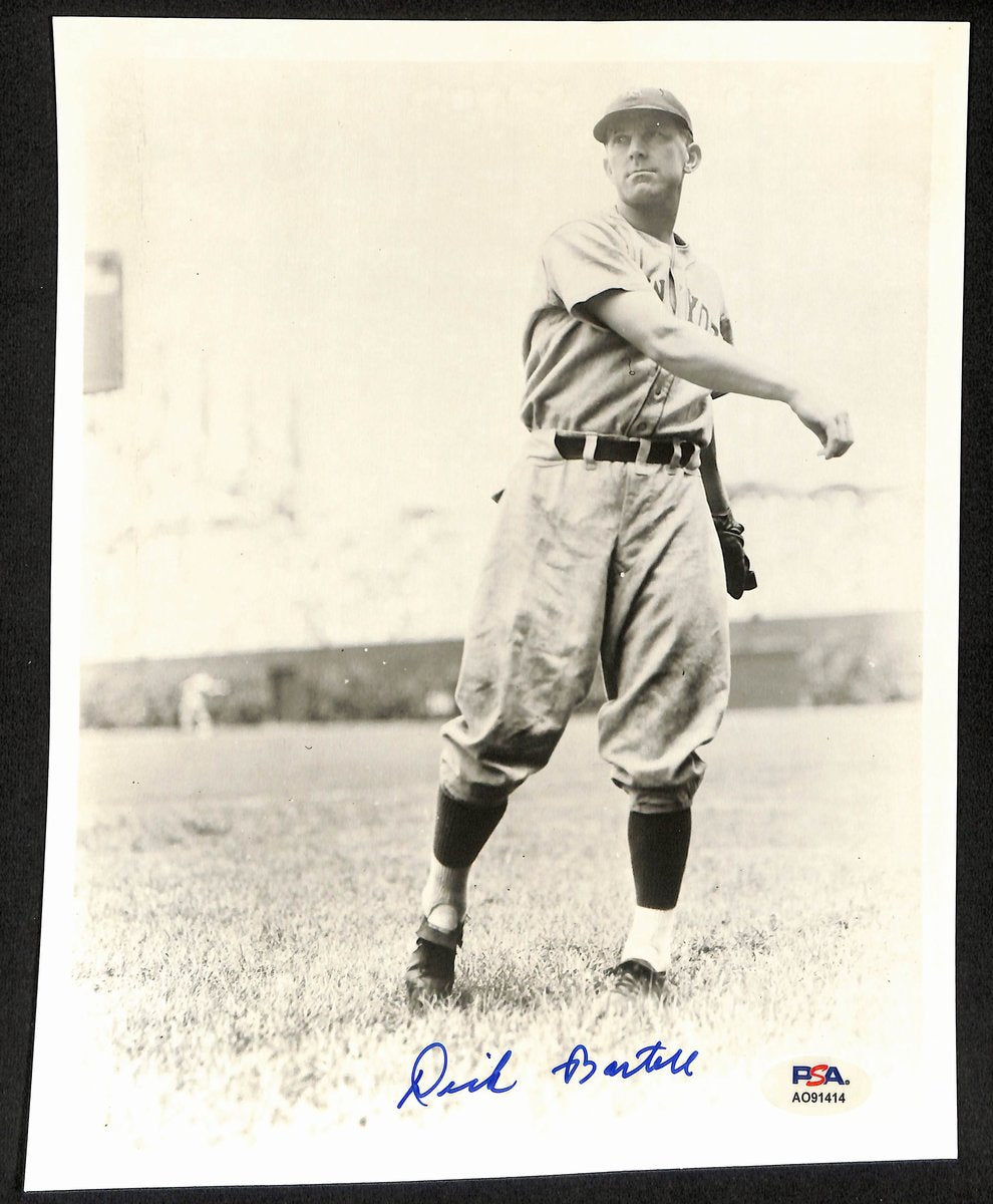 Dick Bartell Signed/Autographed 8x10 Photo New York Giants PSA/DNA 195454
