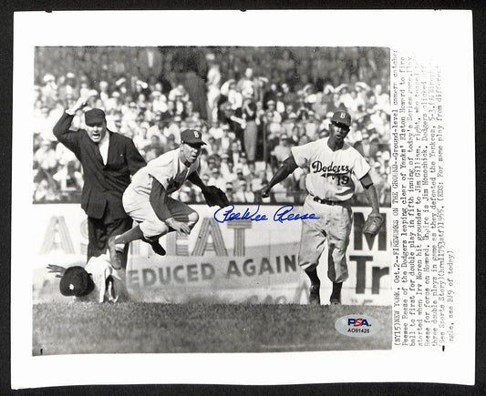 Pee Wee Reese HOF Signed/Auto 8x10 Press Photo 1955 Dodgers PSA/DNA 195464
