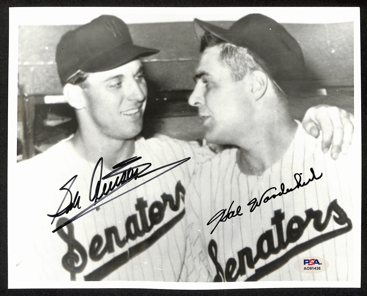 Bob Allison/Hal Woodeshick Signed/Auto 8x10 Photo Senators PSA/DNA 195472