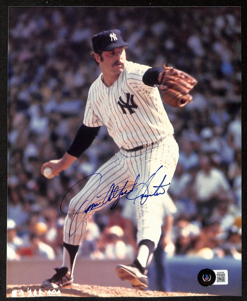 Jim Catfish Hunter HOF Signed/Autographed 8x10 Photo New York Yankees JSA 196050