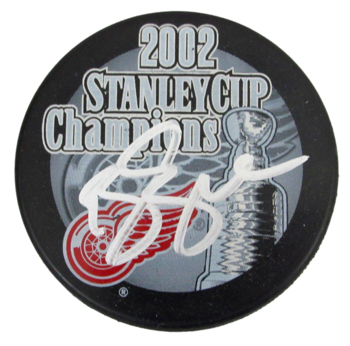 Brendan Shanahan HOF Signed/Autographed Detroit Red Wings Hockey Puck JSA 196607