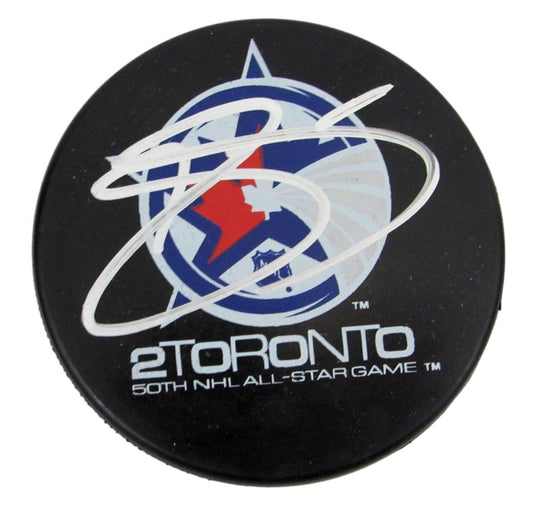 Joe Sakic HOF Signed/Auto 2000 NHL All-Star Hockey Puck Avalanche JSA 196608