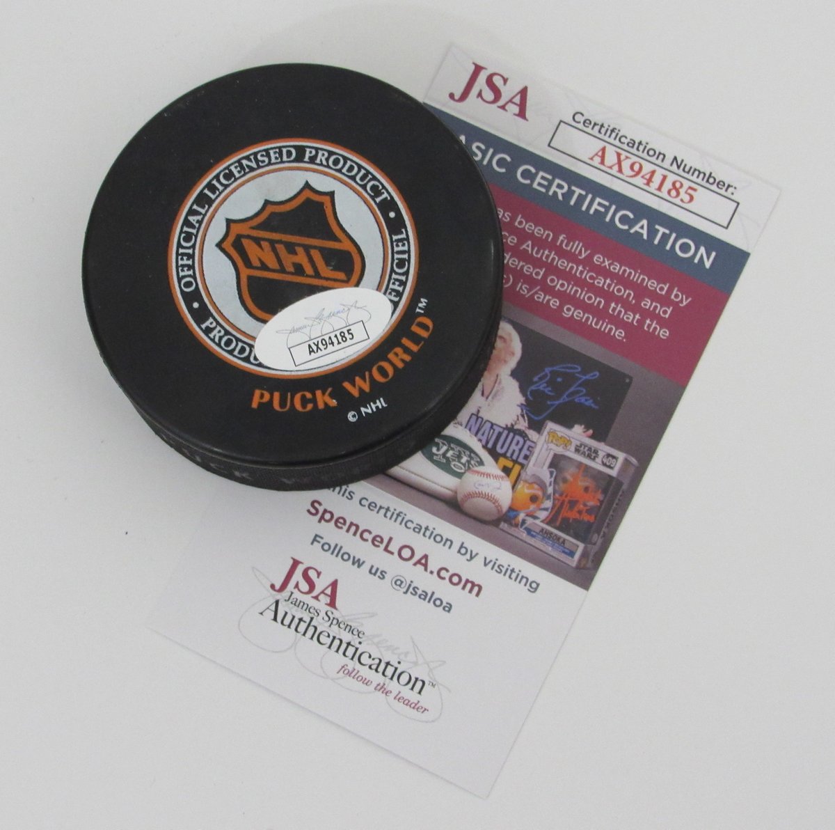 Joe Sakic HOF Signed/Auto 2000 NHL All-Star Hockey Puck Avalanche JSA 196608