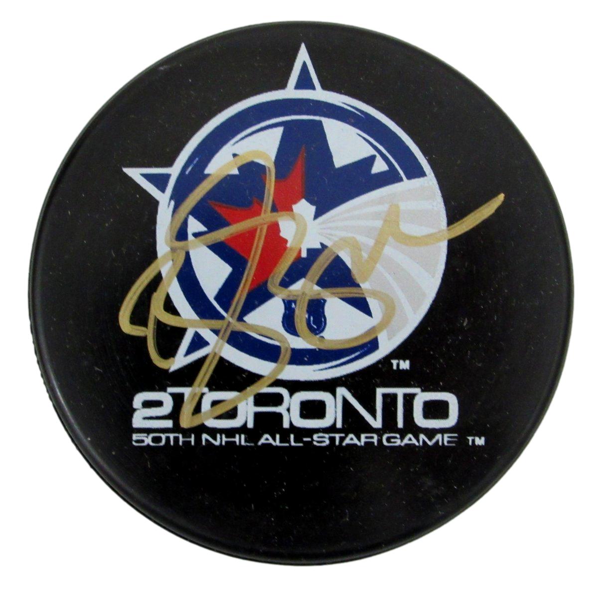 Brendan Shanahan HOF Signed/Autographed Detroit Red Wings Hockey Puck JSA 196604