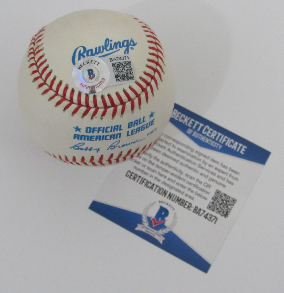 Jim Palmer HOF Signed/Inscribed OAL Baseball Baltimore Orioles Beckett 196583