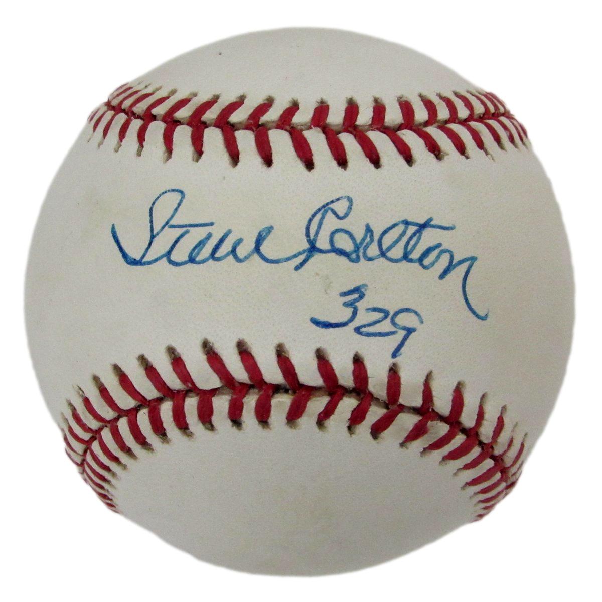 Steve Carlton HOF Signed/Inscr ONL Baseball Philadelphia Phillies Beckett 196585