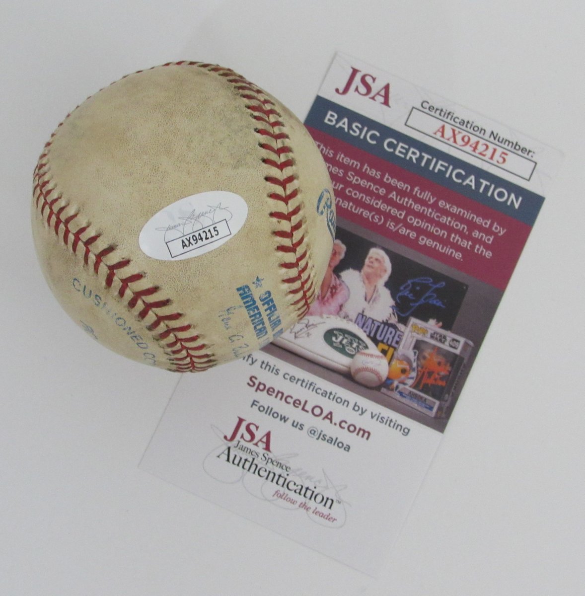 Mo Vaughn Signed/Autographed OAL Baseball Red Sox JSA 196592