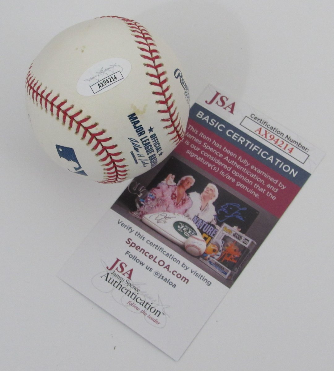 Dennis Eckersley HOF Signed/Inscribed OML Baseball A's/Red Sox JSA 196599