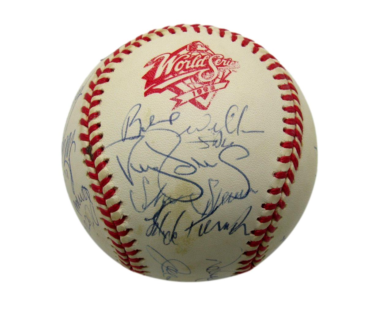 2000 New York Yankees Team-Signed by (22) 1998 WS Baseball PSA/DNA 196420