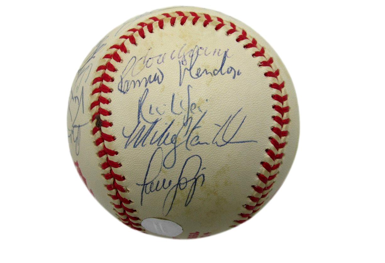 2000 New York Yankees Team-Signed by (22) 1998 WS Baseball PSA/DNA 196420