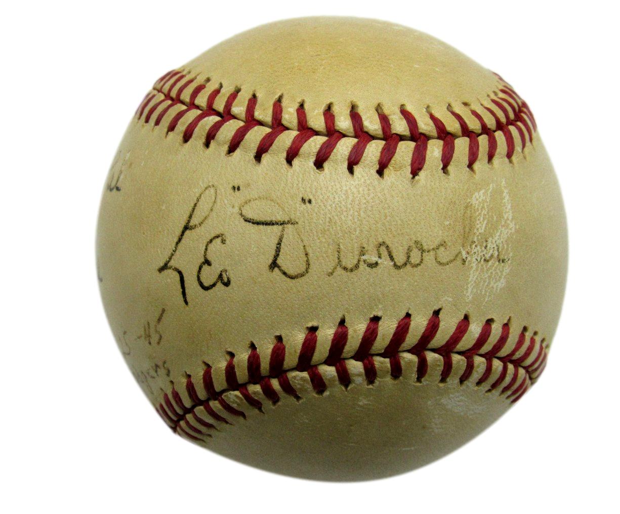 Leo Durocher HOF Signed/Inscribed ONL Baseball Brooklyn Dodgers PSA/DNA 196421