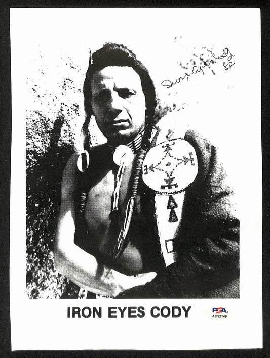Iron Eyes Cody/Mark Goddard Signed/Autographed 8x10 Photo Actors PSA/DNA 196029