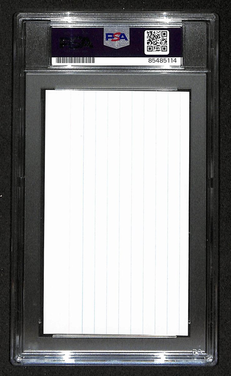 Walter Payton HOF Signed/Autographed Cut on 3x5 Index Card Bears PSA/DNA 194526