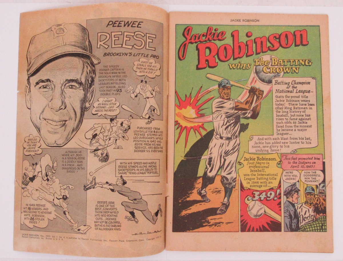 Jackie Robinson 1950 Fawcett Comic Book No. 4 195682