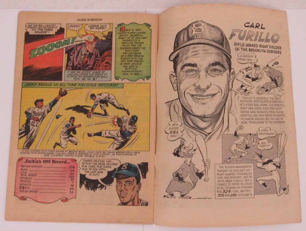 Famous Plays of Jackie Robinson 1950 Fawcett Comic Book No. 6 195683