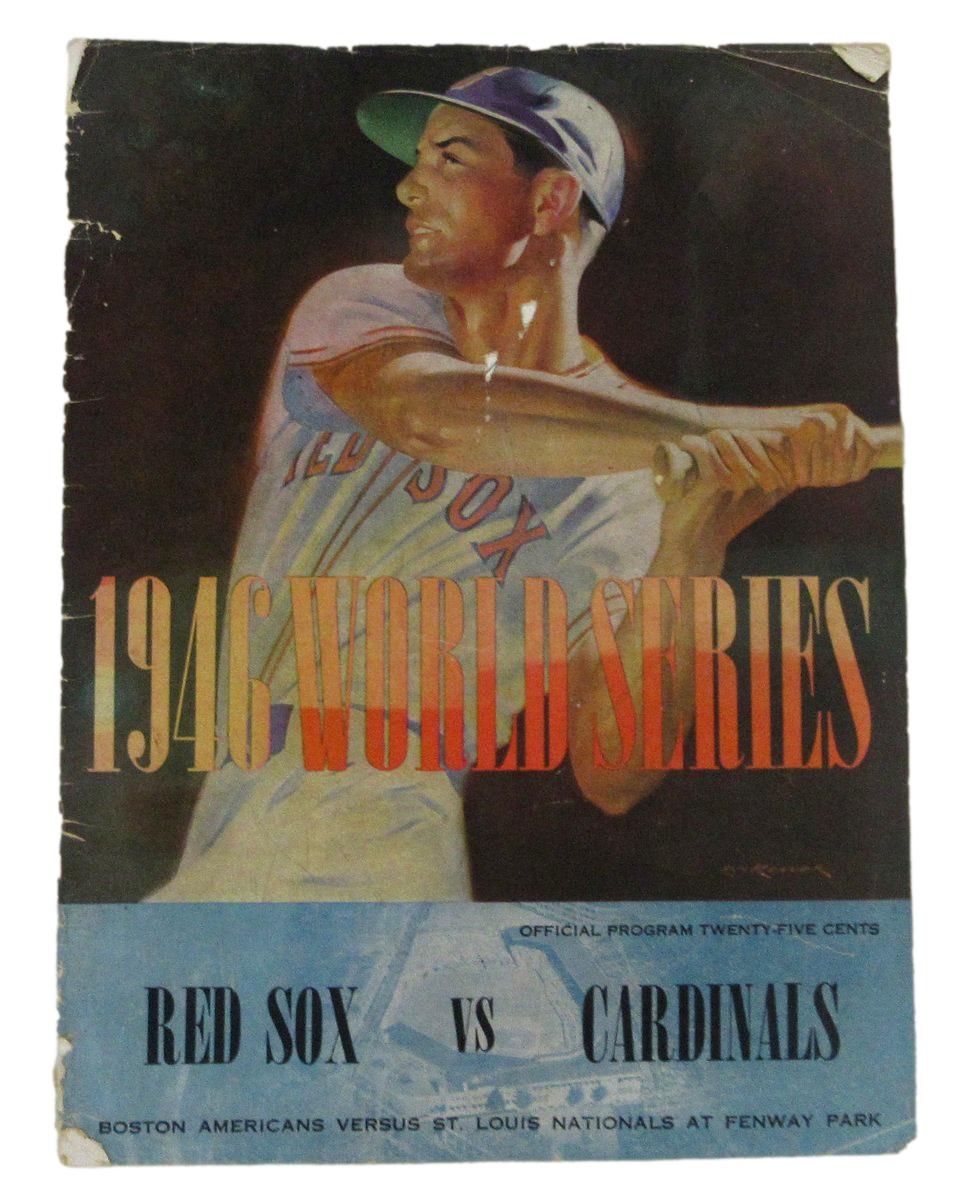 1946 World Series Program Boston Red Sox vs. St. Louis Cardinals 195691