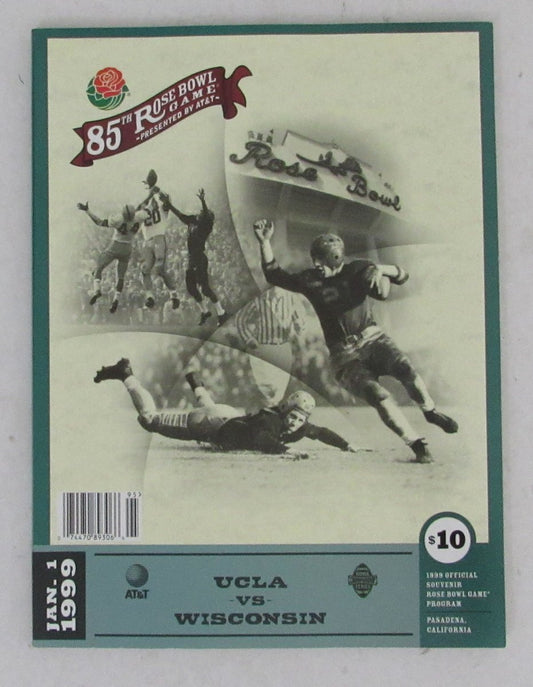 January 1, 1999 Rose Bowl Game Program UCLA vs. Wisconsin 195694