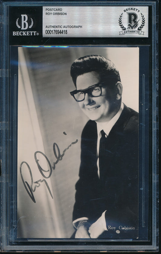 Ray Orbison Signed/Autographed 4x6 Photo Postcard Performer Beckett 195736