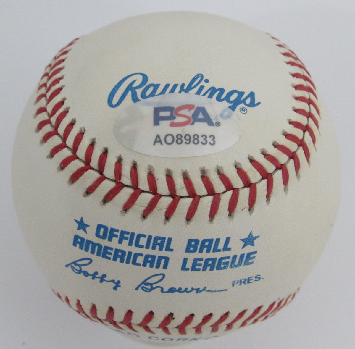 Jim Catfish Hunter Signed/Autographed OAL Baseball Oakland A's PSA/DNA 195789