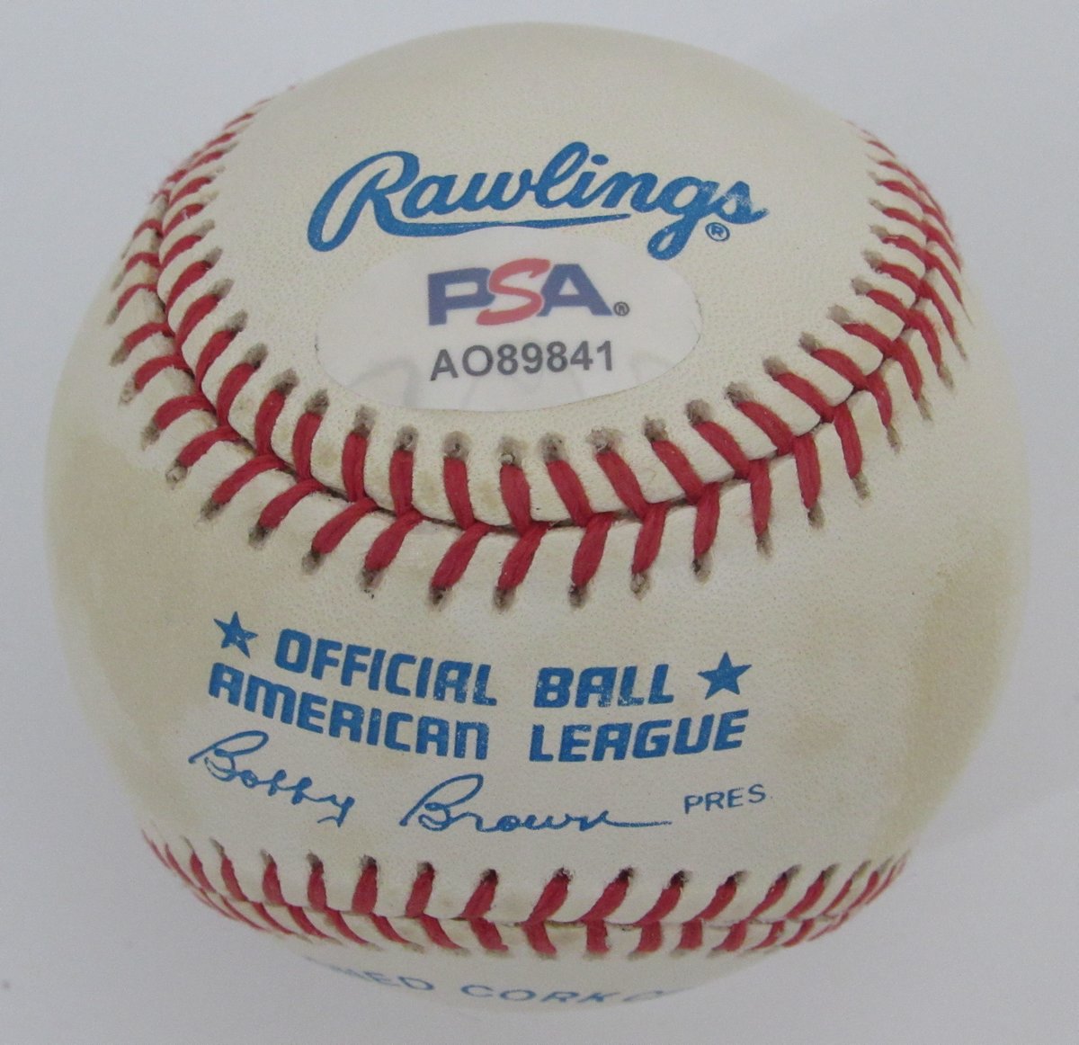 Tommy John Signed/Autographed OAL Baseball New York Yankees PSA/DNA 195791