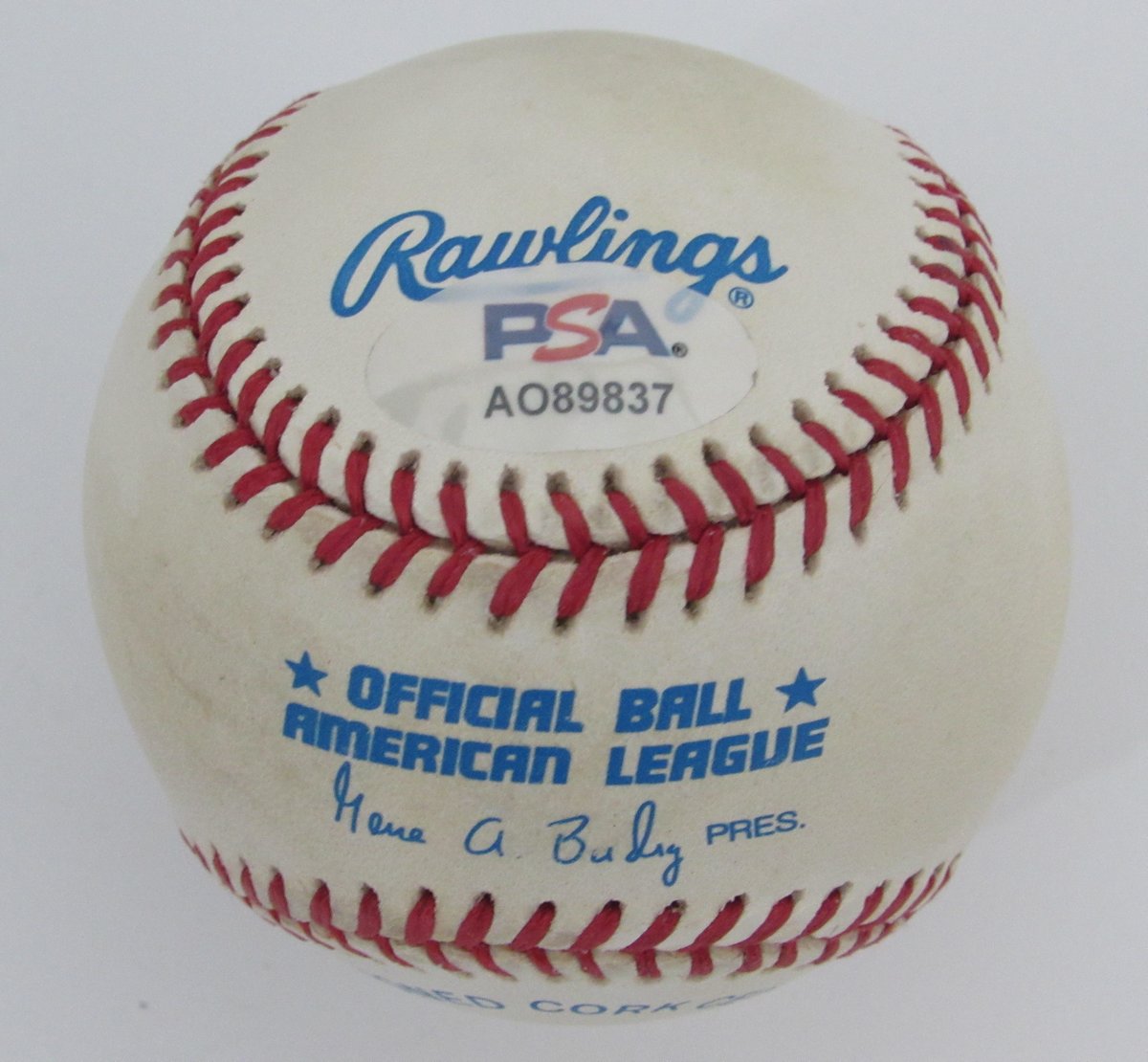 Bernie Williams Signed/Auto OAL Baseball New York Yankees PSA/DNA 195799