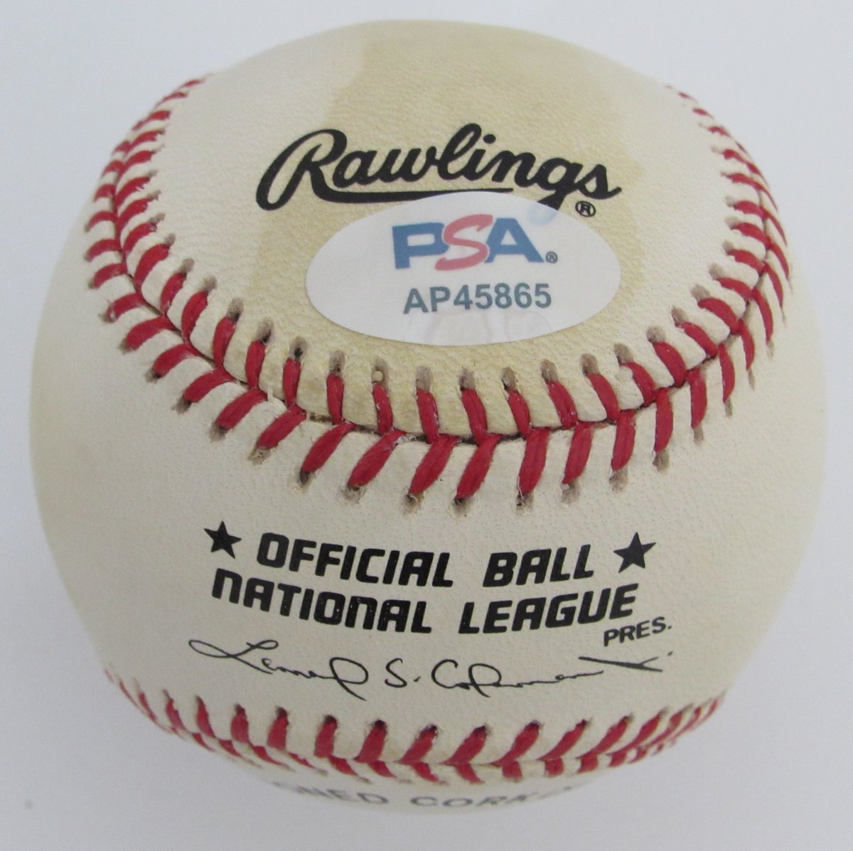 Dennis Bennett Signed/Auto ONL Baseball Philadelphia Phillies PSA/DNA 195803