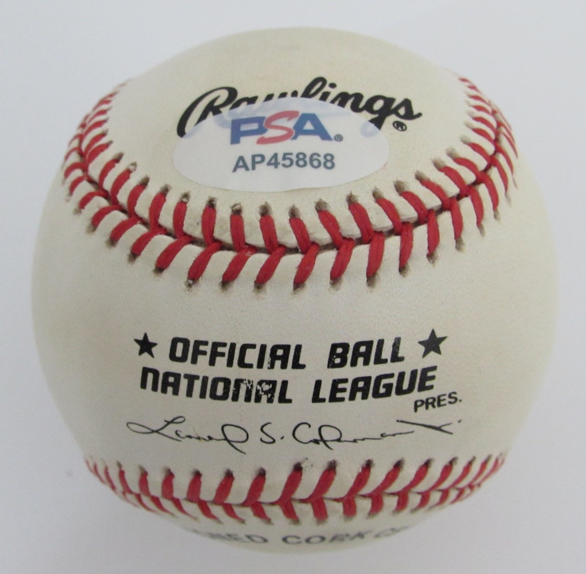 Marty Brennaman Signed/Auto ONL Baseball Sportscaster Reds PSA/DNA 195818