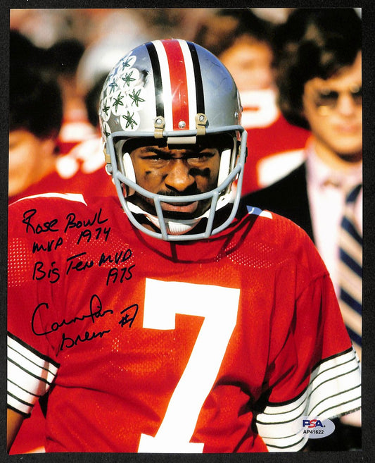 Cornelius Greene Signed/Inscribed 8x10 Photo Ohio State PSA/DNA 196669