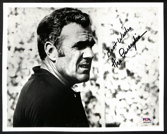 Ara Parseghian Signed/Autographed 8x10 Photo Notre Dame Coach PSA/DNA 196676
