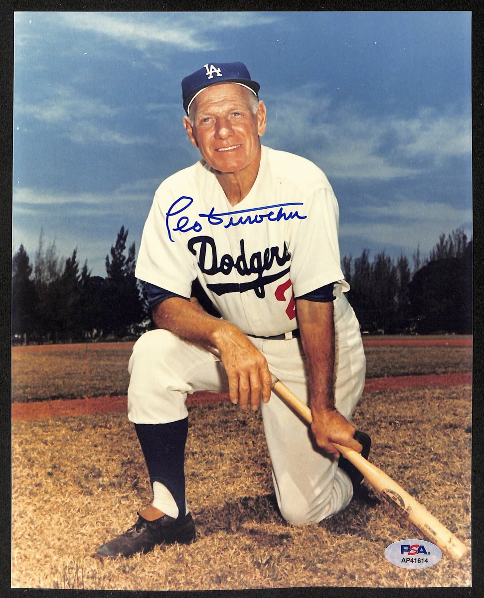 Leo Durocher HOF Signed/Autographed 8x10 Photo LA Dodgers PSA/DNA 196678