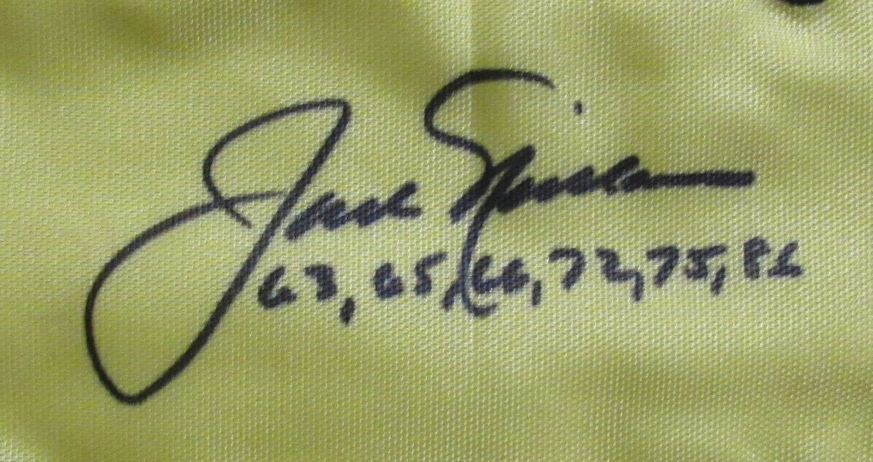 Jack Nicklaus Signed/Inscribed 2005 Masters Pin Flag PSA/DNA 194626