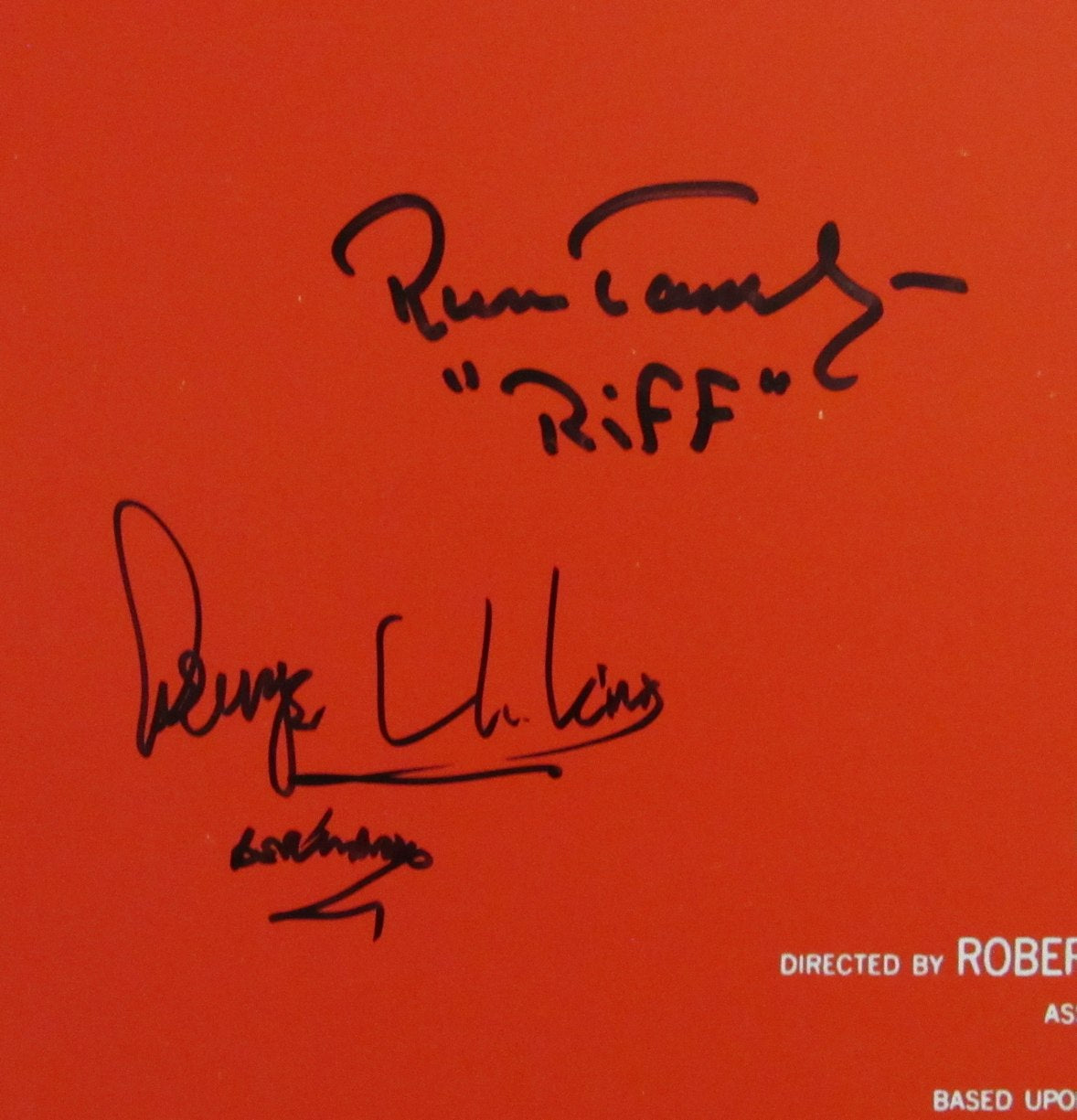 George Chakiris/Russ Tamblyn Signed/Insc 11x17 Poster "West Side Story" PSA/DNA