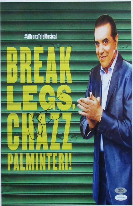 Chazz Palminteri Signed/Auto 11x17 Movie Poster "Break Legs" PSA/DNA 195851