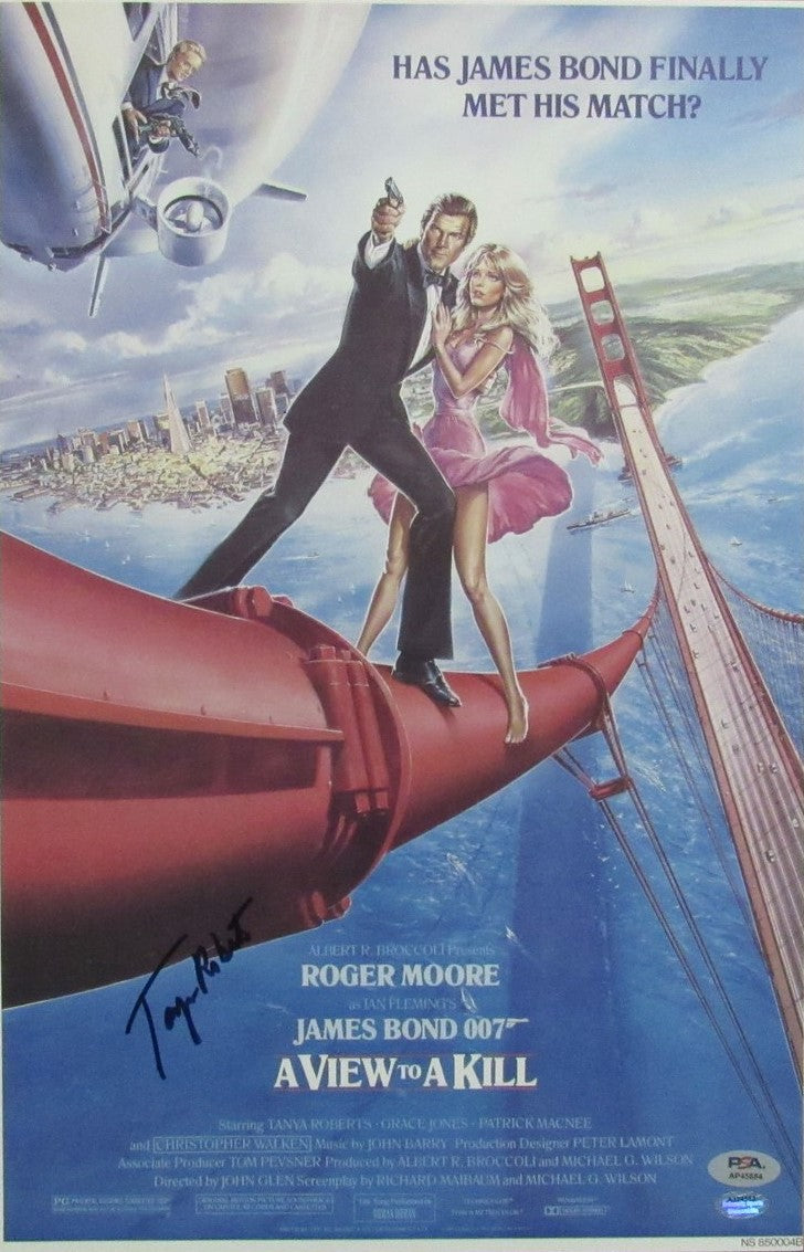 Tanya Roberts Signed/Auto 11x17 Movie Poster "A View To A Kill" PSA/DNA 195853