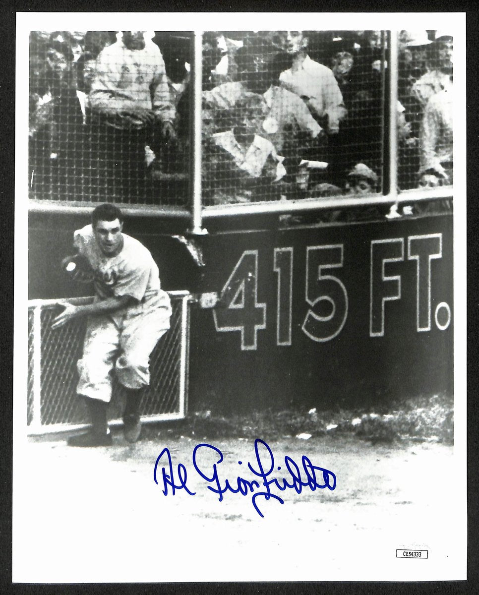 Al Gionfriddo Signed/Autographed 8x10 B/W Photo Brooklyn Dodgers JSA 196159