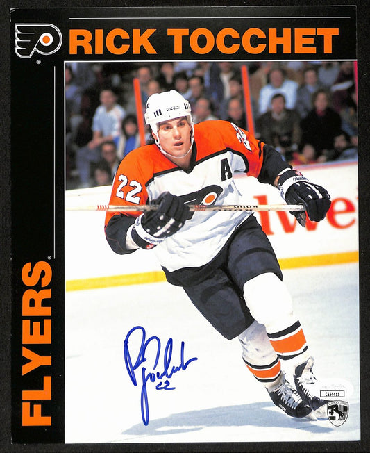 Rick Tocchet Signed/Autographed 8x10 Photo Philadelphia Flyers JSA 196241