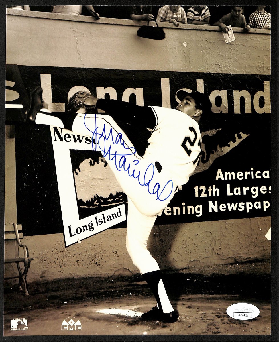 Juan Marichal HOF Signed/Autographed 8x10 B/W Photo New York Giants JSA 196618