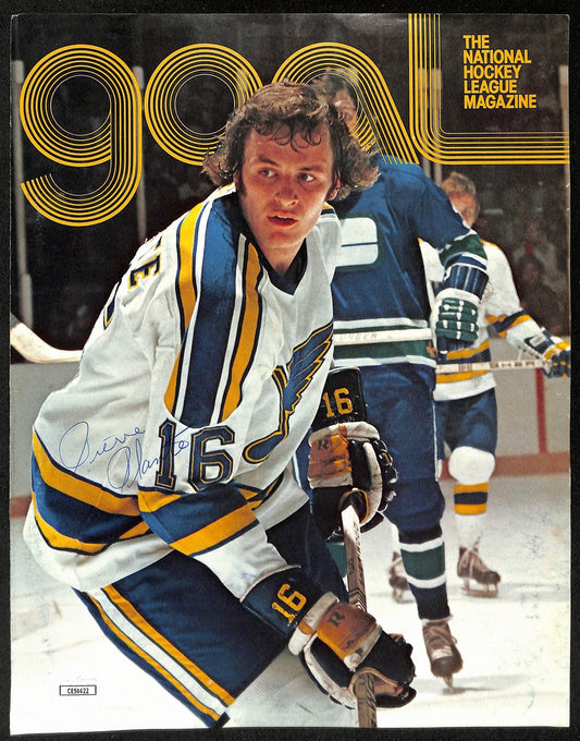 Pierre Plante Signed/Autographed 8x10 Magazine Photo St. Louis Blues JSA 196621