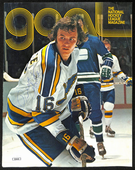 Pierre Plante Signed/Autographed 8x10 Magazine Photo St. Louis Blues JSA 196622