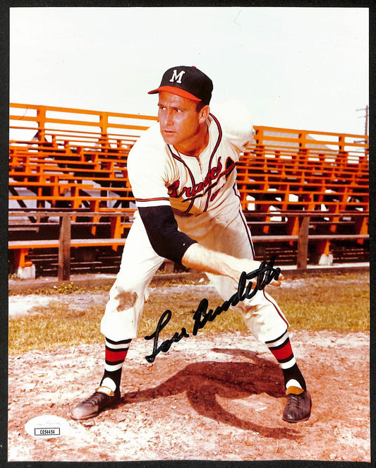 Lou Burdette Signed/Autographed 8x10 Photo Milwaukee Braves JSA 196653