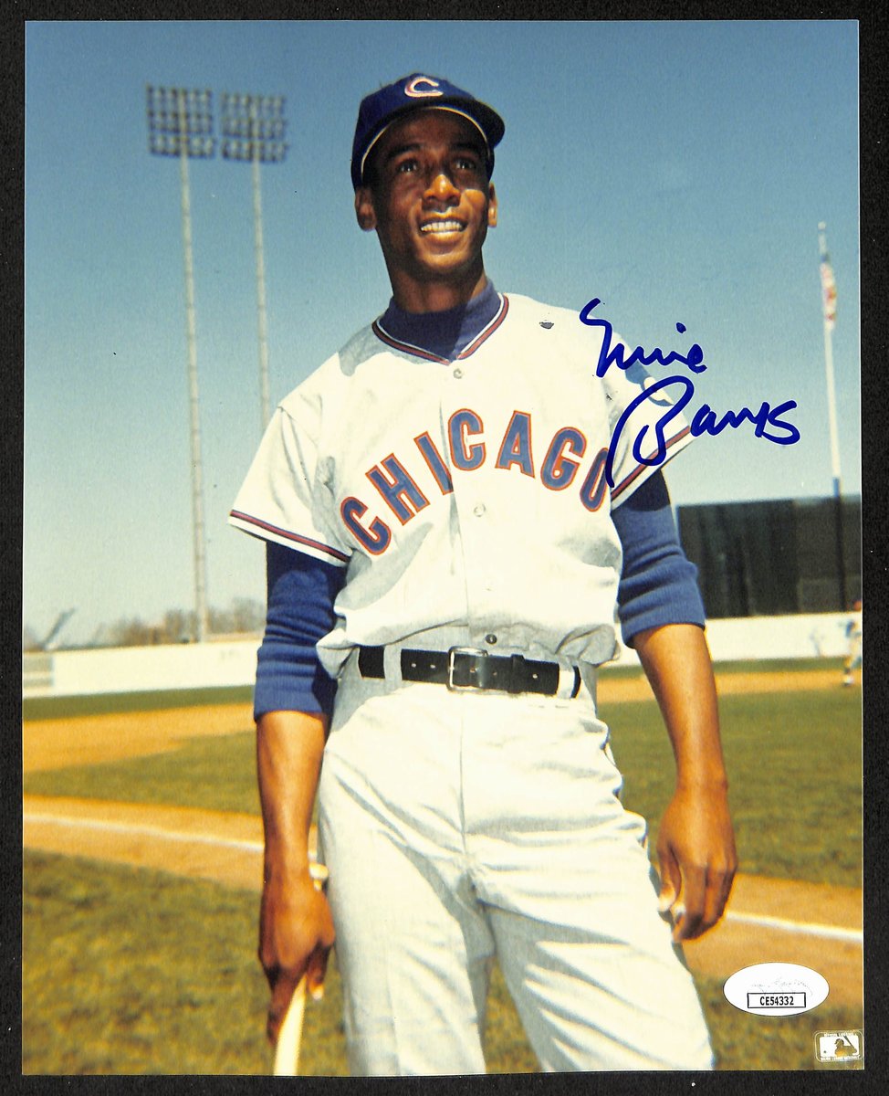 Ernie Banks HOF Signed/Autographed 8x10 Photo Chicago Cubs JSA 196158