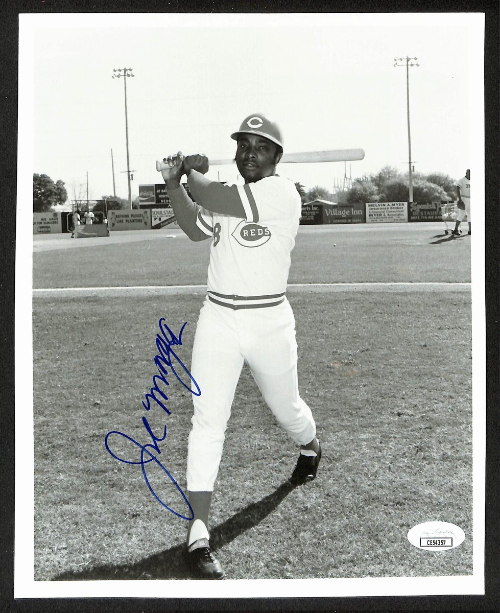 Joe Morgan HOF Signed/Autographed 8x10 B/W Photo Cincinnati Reds JSA 196183