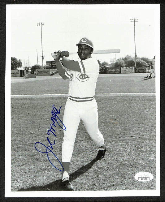 Joe Morgan HOF Signed/Autographed 8x10 B/W Photo Cincinnati Reds JSA 196183