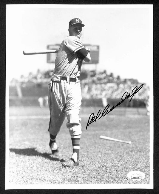 Del Crandall Signed/Autographed 8x10 B/W Photo Milwaukee Braves JSA 196184