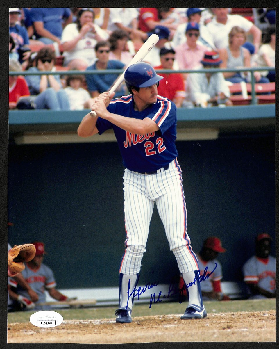 Kevin McReynolds Signed/Autographed 8x10 Photo New York Mets JSA 196196