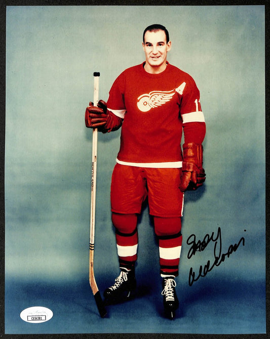 Gary Aldcorn Signed/Autographed 8x10 Photo Detroit Red Wings JSA 196207