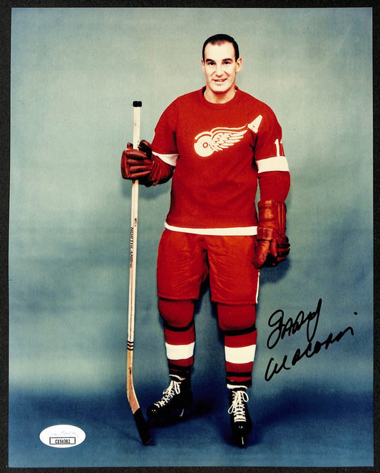 Gary Aldcorn Signed/Autographed 8x10 Photo Detroit Red Wings JSA 196208