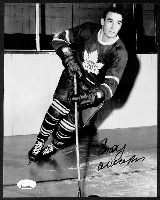 Gary Aldcorn Signed/Autographed 8x10 B/W Photo Toronto Maple Leafs JSA 196210