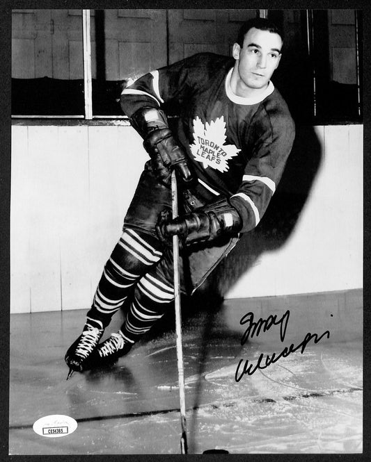 Gary Aldcorn Signed/Autographed 8x10 B/W Photo Toronto Maple Leafs JSA 196211