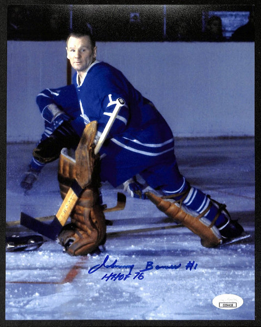 Johnny Bower HOF Signed/Autographed 8x10 Photo Toronto Maple Leafs JSA 196617